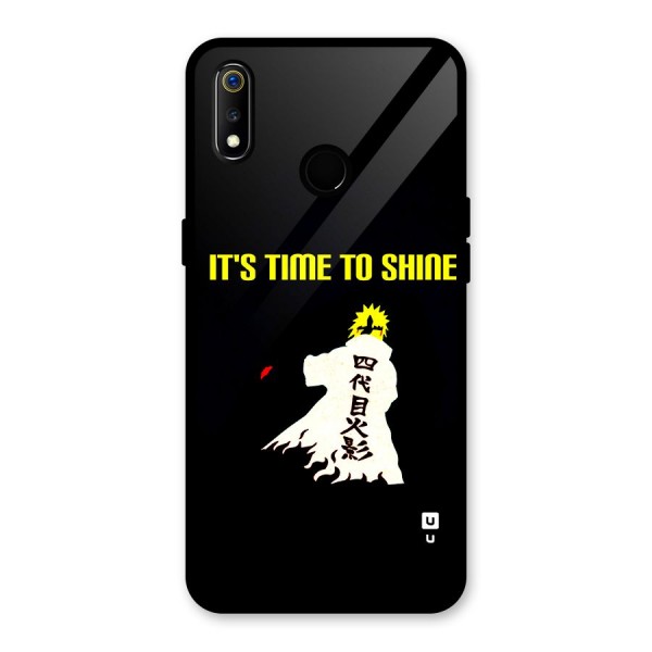 Time To Shine Glass Back Case for Realme 3