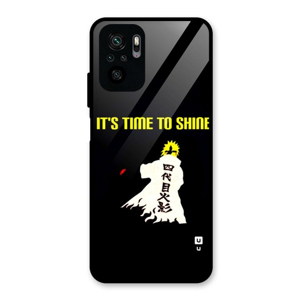 Time To Shine Glass Back Case for Redmi Note 10