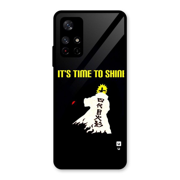 Time To Shine Glass Back Case for Redmi Note 11T 5G