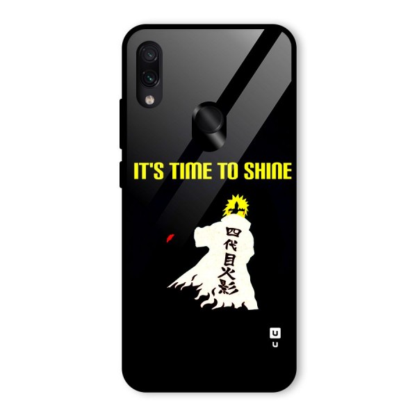 Time To Shine Glass Back Case for Redmi Note 7S