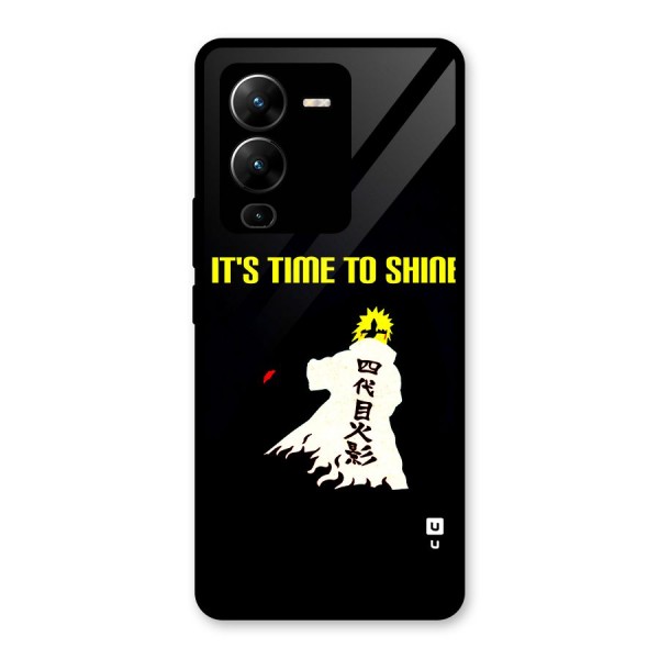 Time To Shine Glass Back Case for Vivo V25 Pro