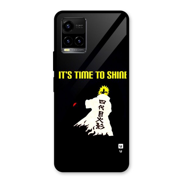 Time To Shine Glass Back Case for Vivo Y21A