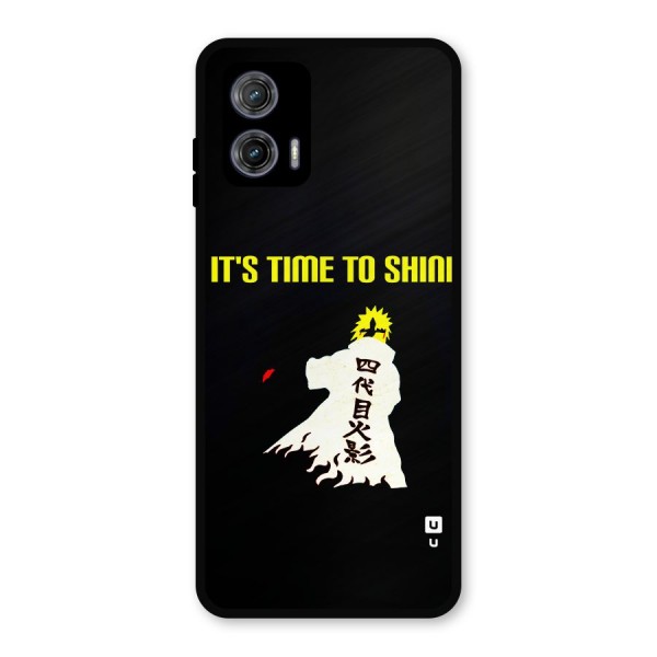 Time To Shine Metal Back Case for Moto G73