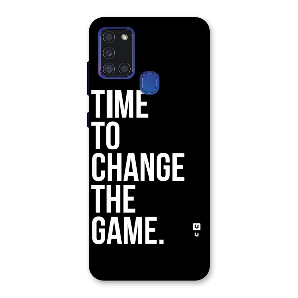 Time to Change the Game Back Case for Galaxy A21s