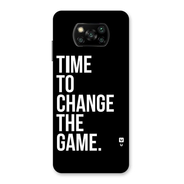 Time to Change the Game Back Case for Poco X3