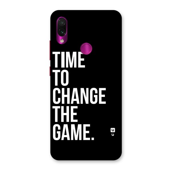 Time to Change the Game Back Case for Redmi Note 7 Pro
