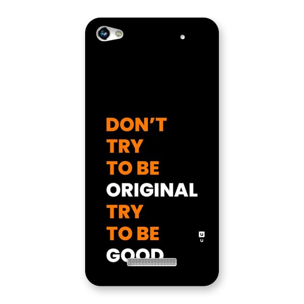 To Be Good Back Case for Canvas Hue 2 A316