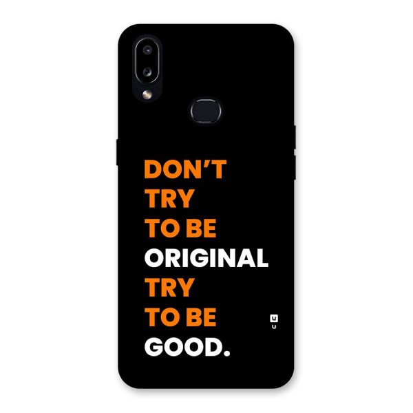 To Be Good Back Case for Galaxy A10s