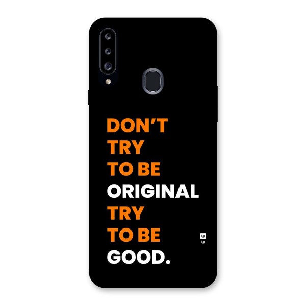 To Be Good Back Case for Galaxy A20s