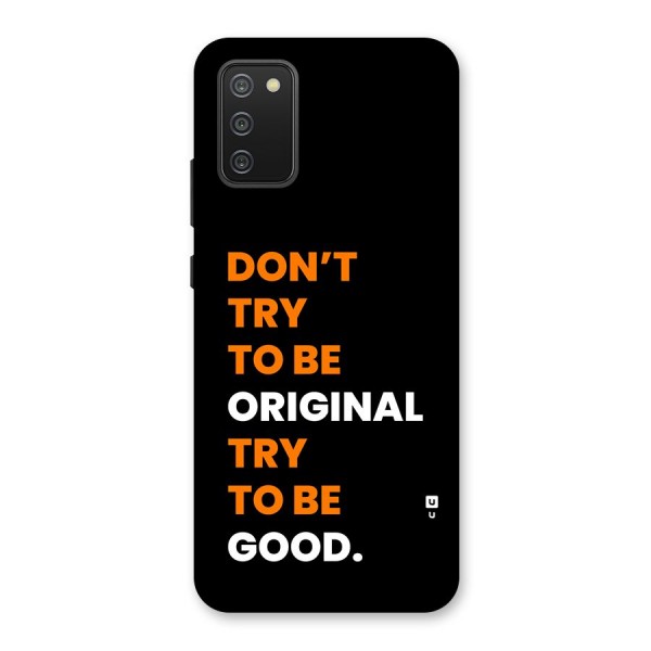 To Be Good Back Case for Galaxy M02s