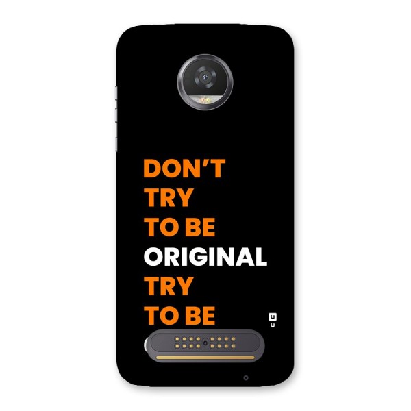 To Be Good Back Case for Moto Z2 Play