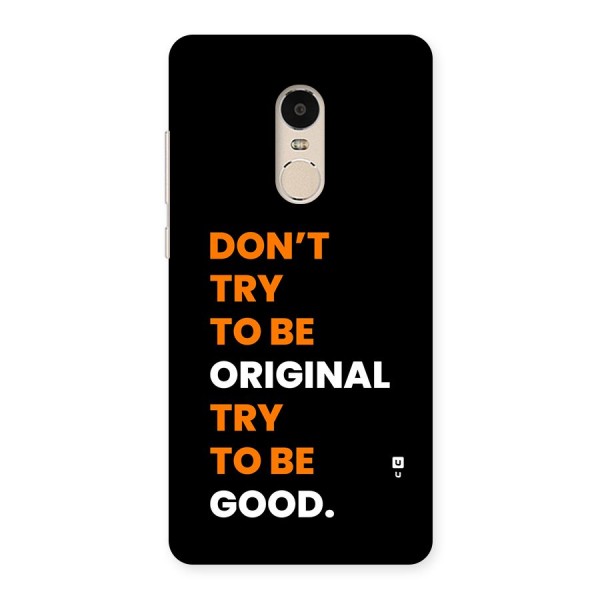 To Be Good Back Case for Redmi Note 4