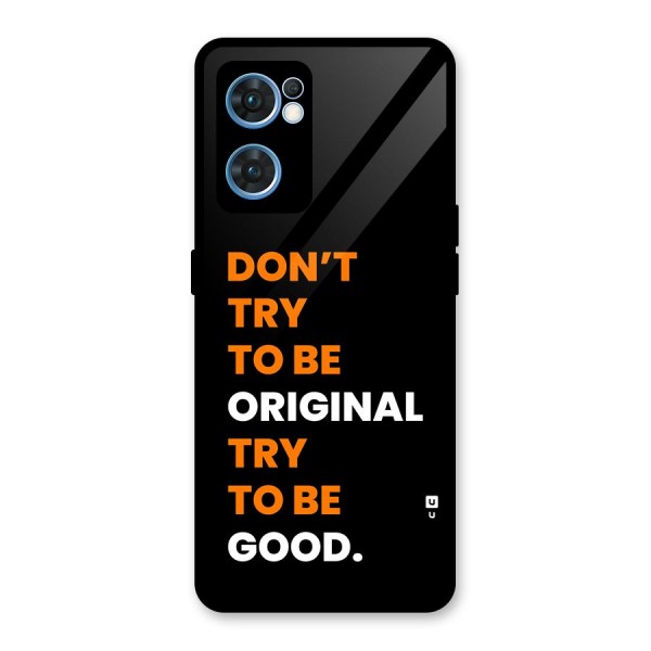 To Be Good Glass Back Case for Oppo Reno7 5G