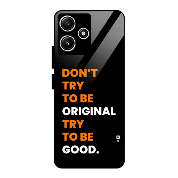 To Be Good Glass Back Case for Poco M6 Pro