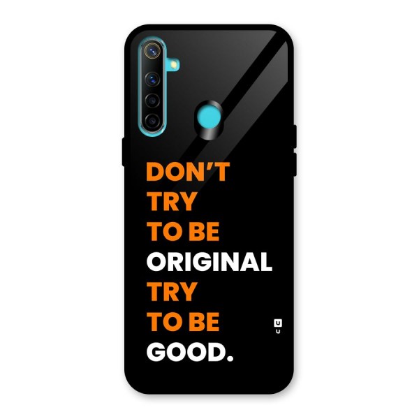 To Be Good Glass Back Case for Realme 5