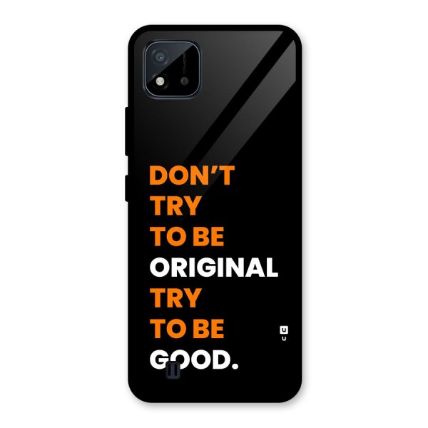 To Be Good Glass Back Case for Realme C11 2021