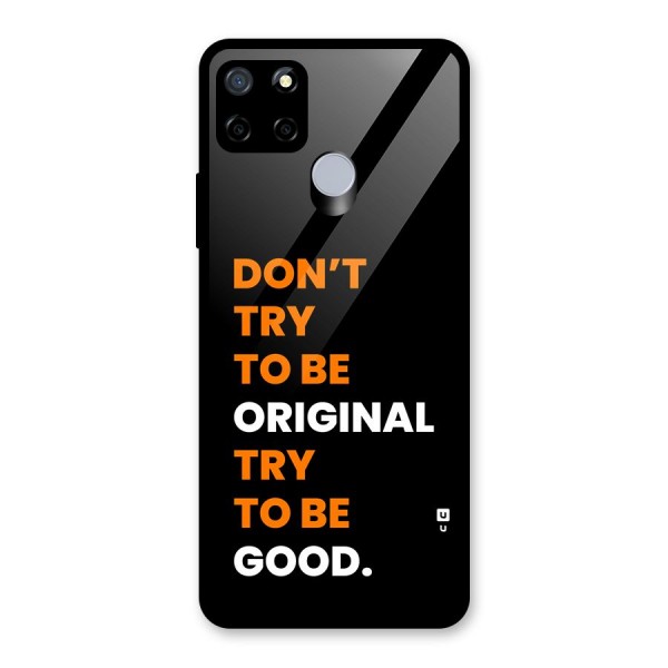 To Be Good Glass Back Case for Realme C12