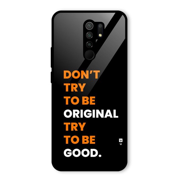 To Be Good Glass Back Case for Redmi 9 Prime