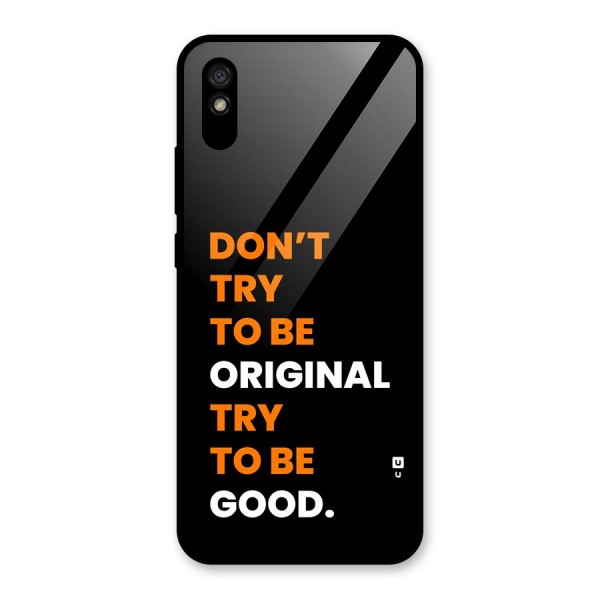 To Be Good Glass Back Case for Redmi 9i