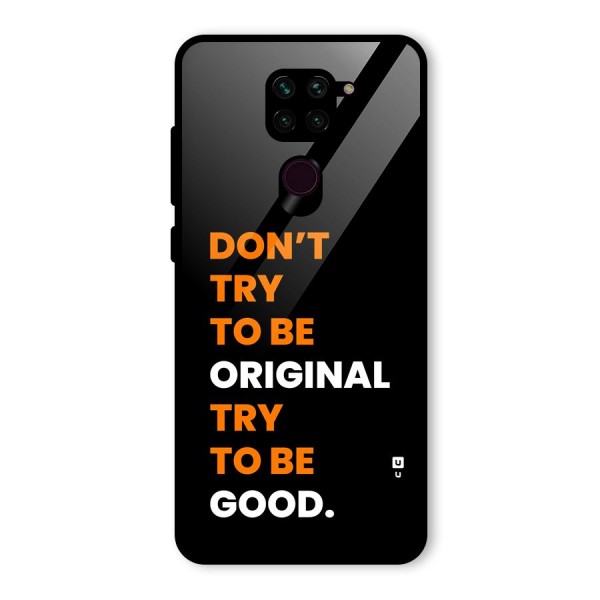 To Be Good Glass Back Case for Redmi Note 9