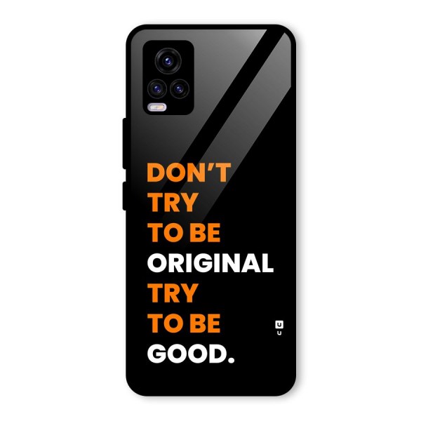 To Be Good Glass Back Case for Vivo V20 2021