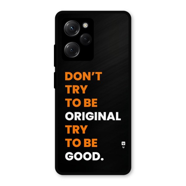 To Be Good Metal Back Case for Poco X5 Pro