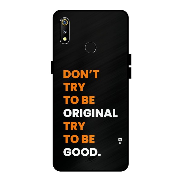 To Be Good Metal Back Case for Realme 3