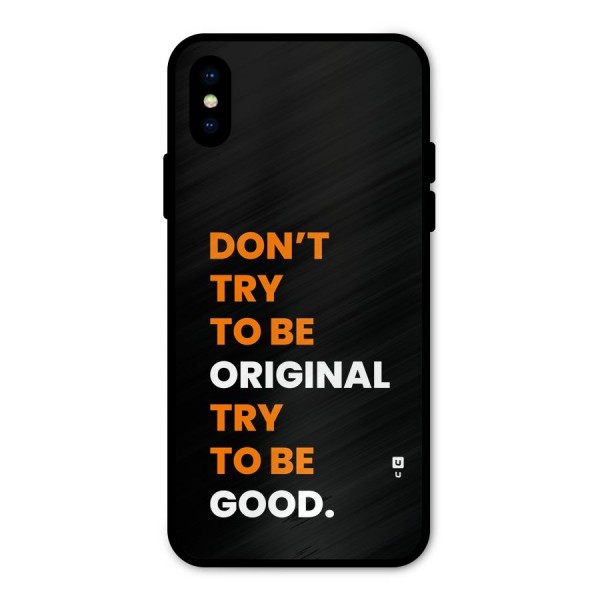 To Be Good Metal Back Case for iPhone X