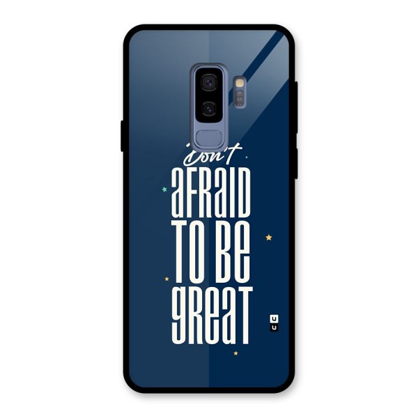 To Be Great Glass Back Case for Galaxy S9 Plus