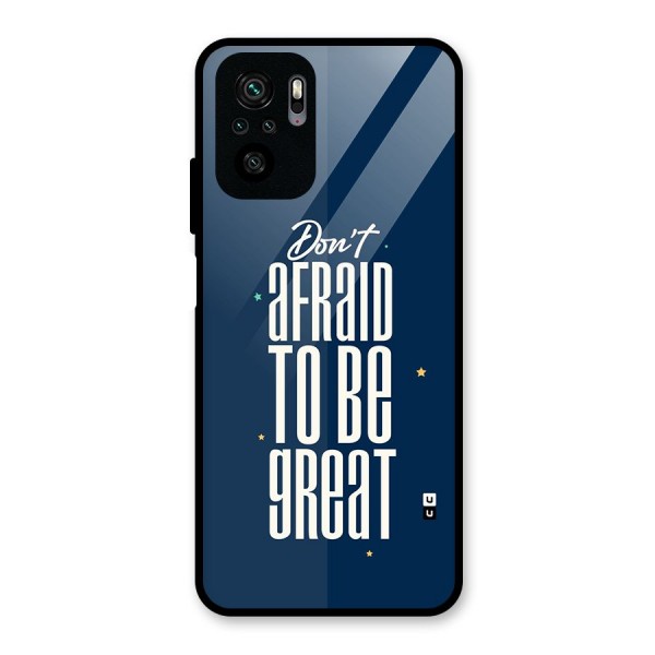 To Be Great Glass Back Case for Redmi Note 10