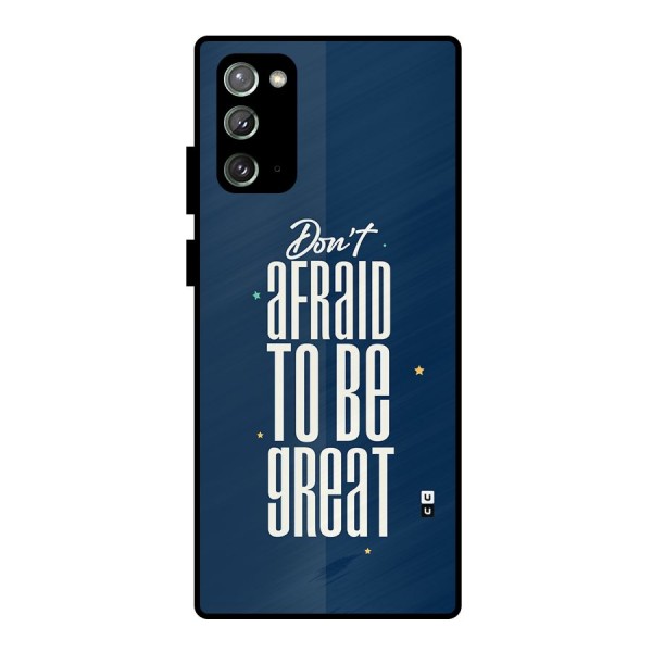 To Be Great Metal Back Case for Galaxy Note 20