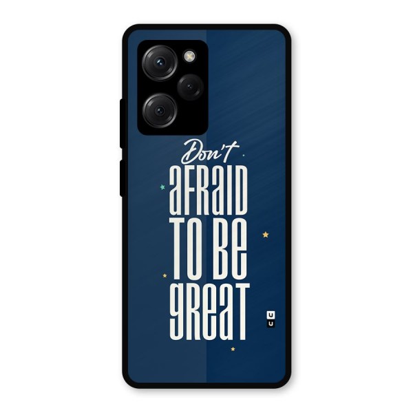 To Be Great Metal Back Case for Poco X5 Pro