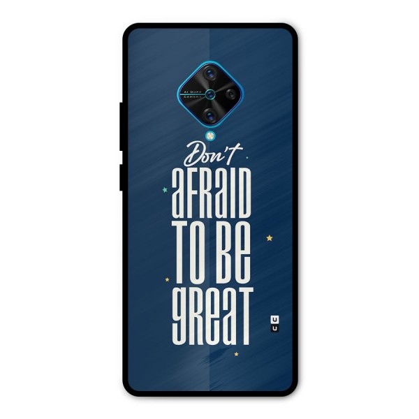 To Be Great Metal Back Case for Vivo S1 Pro