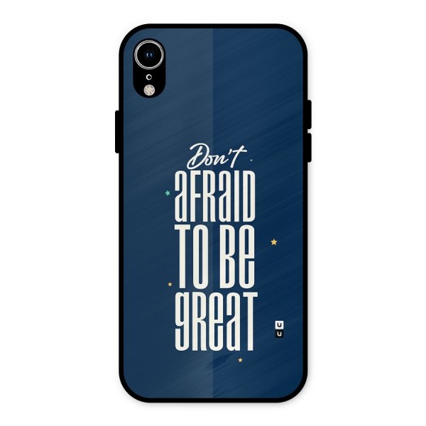 To Be Great Metal Back Case for iPhone XR