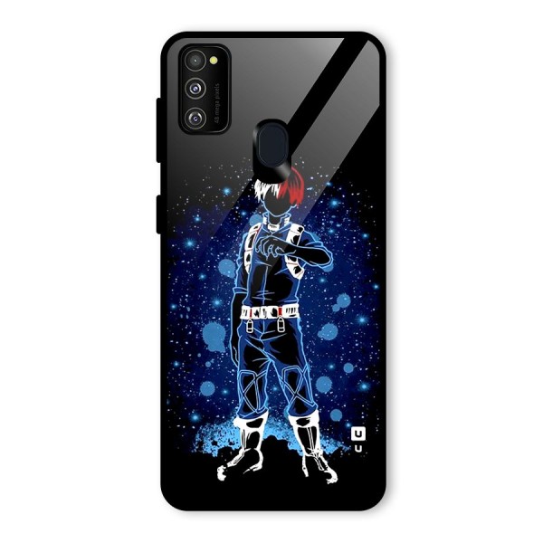 Todoroki Stance Glass Back Case for Galaxy M21