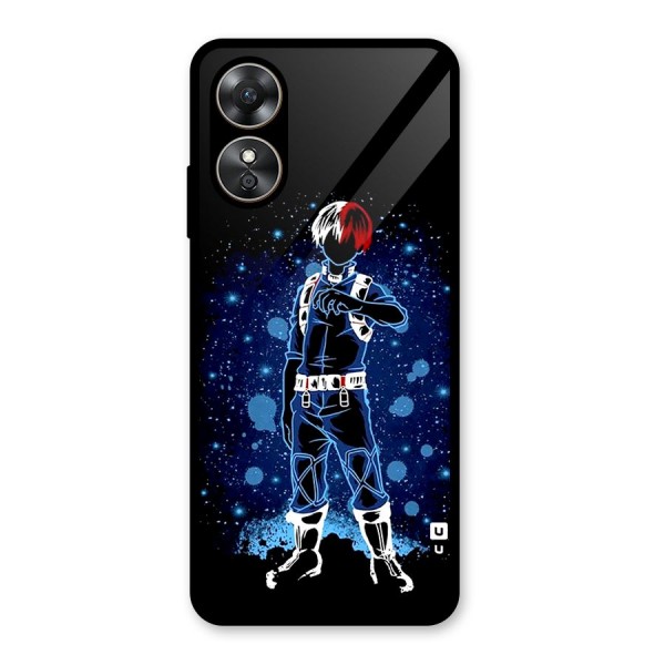 Todoroki Stance Glass Back Case for Oppo A17