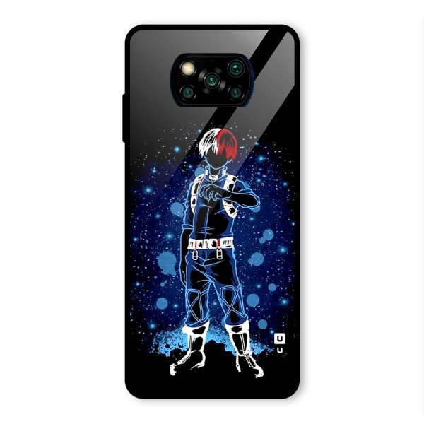 Todoroki Stance Glass Back Case for Poco X3 Pro