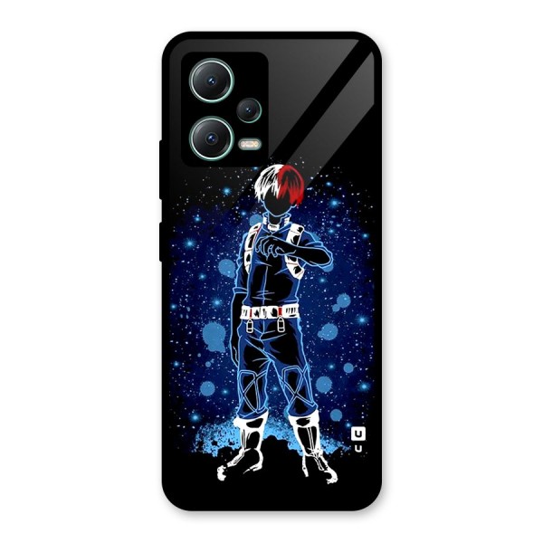 Todoroki Stance Glass Back Case for Poco X5