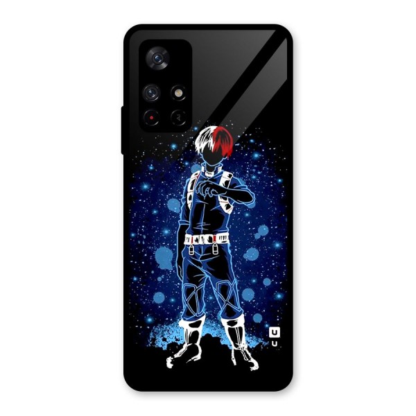 Todoroki Stance Glass Back Case for Redmi Note 11T 5G