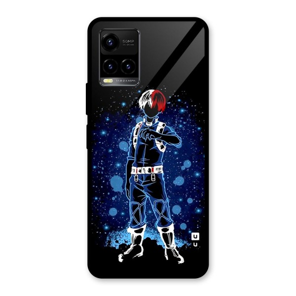 Todoroki Stance Glass Back Case for Vivo Y21A