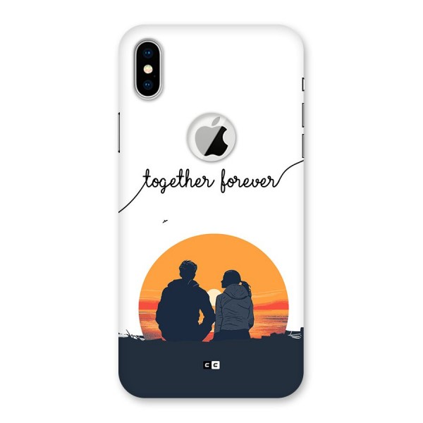 Together Forever Back Case for iPhone XS Logo Cut