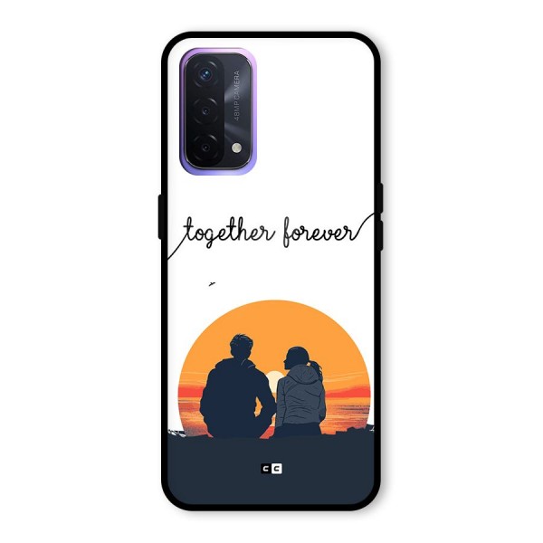 Together Forever Glass Back Case for Oppo A74 5G