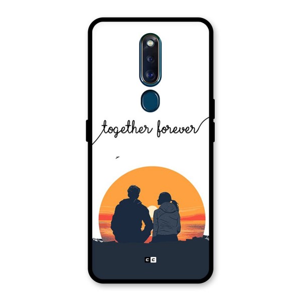 Together Forever Glass Back Case for Oppo F11 Pro