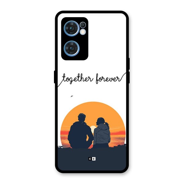 Together Forever Glass Back Case for Oppo Reno7 5G