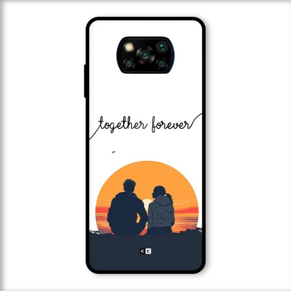 Together Forever Glass Back Case for Poco X3