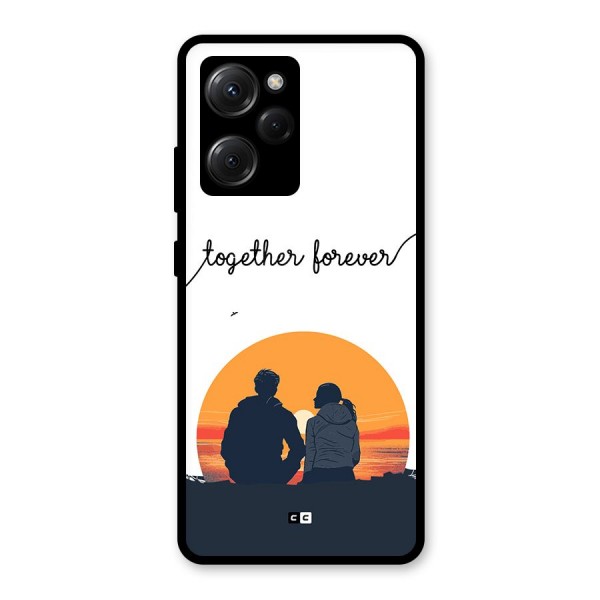 Together Forever Glass Back Case for Poco X5 Pro