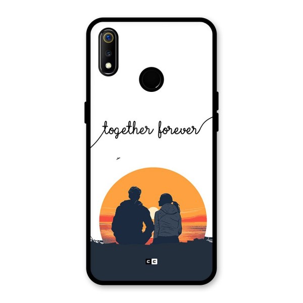 Together Forever Glass Back Case for Realme 3