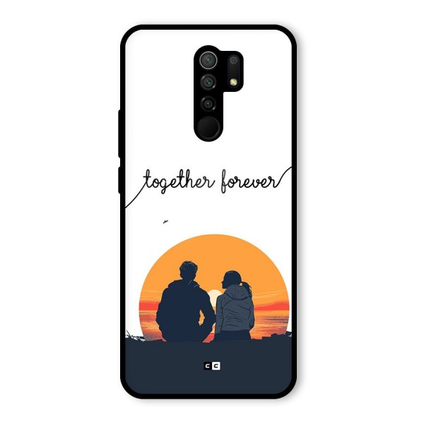 Together Forever Glass Back Case for Redmi 9 Prime