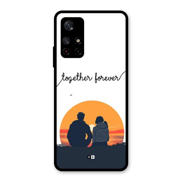 Together Forever Glass Back Case for Redmi Note 11T 5G