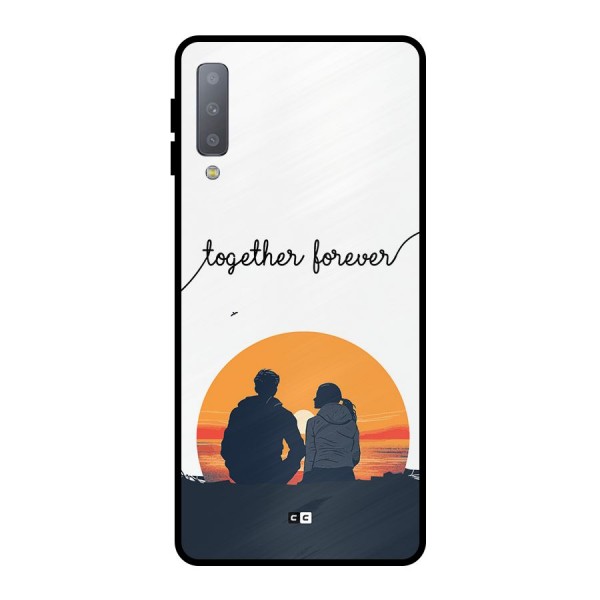 Together Forever Metal Back Case for Galaxy A7 (2018)